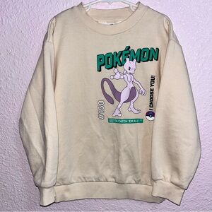 H&M Boys 6-8 Cream Pokémon Sweatshirt